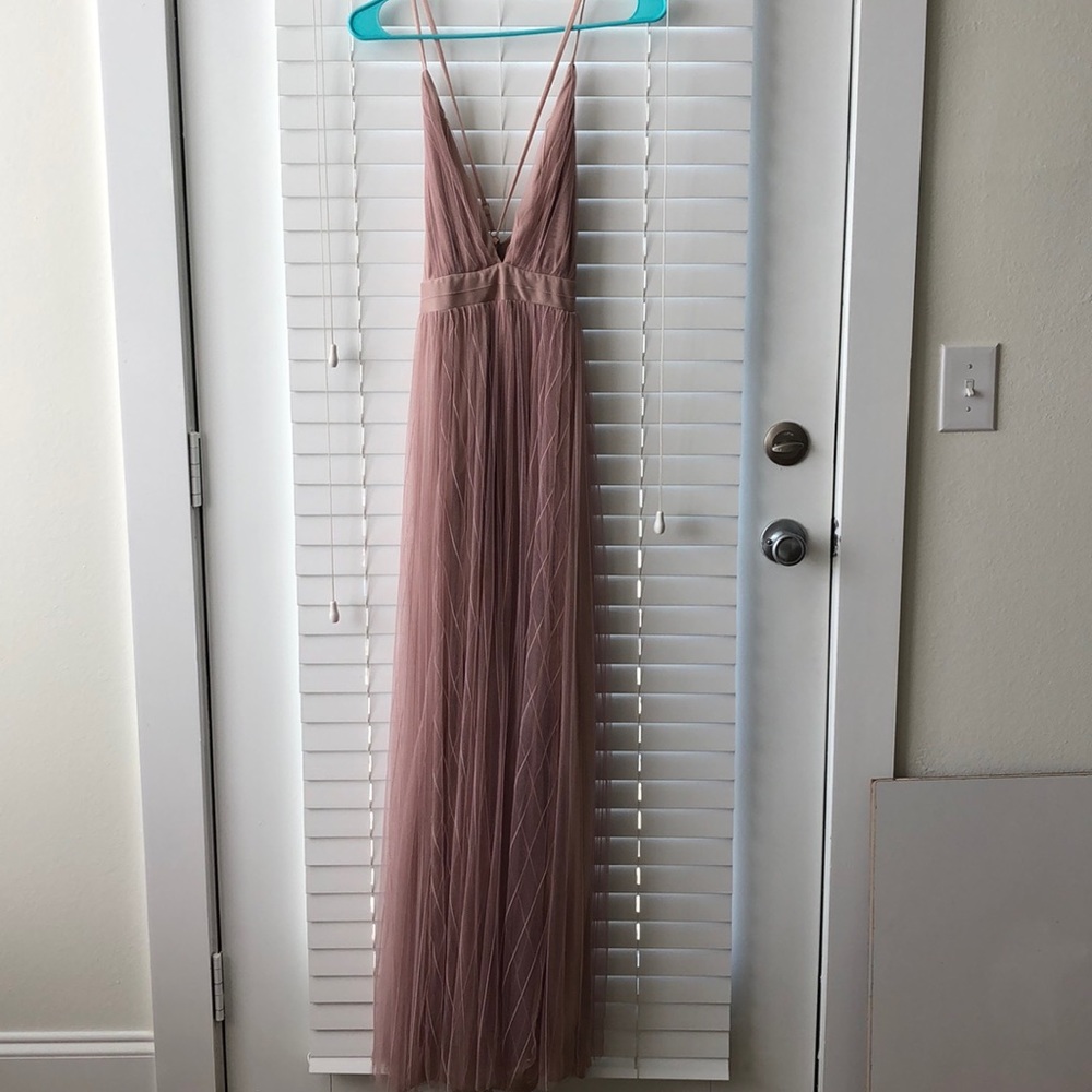 Pink maxi formal dress